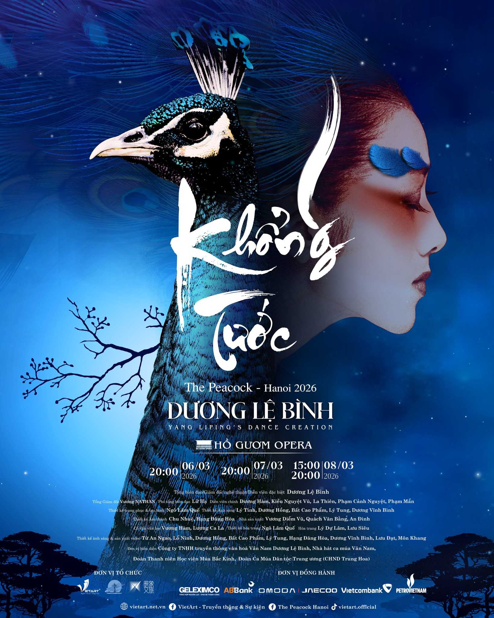 “Khổng Tước – The Peacock Hanoi 2026”: Đêm công diễn mở màn thăng hoa tại Nhà hát Hồ Gươm