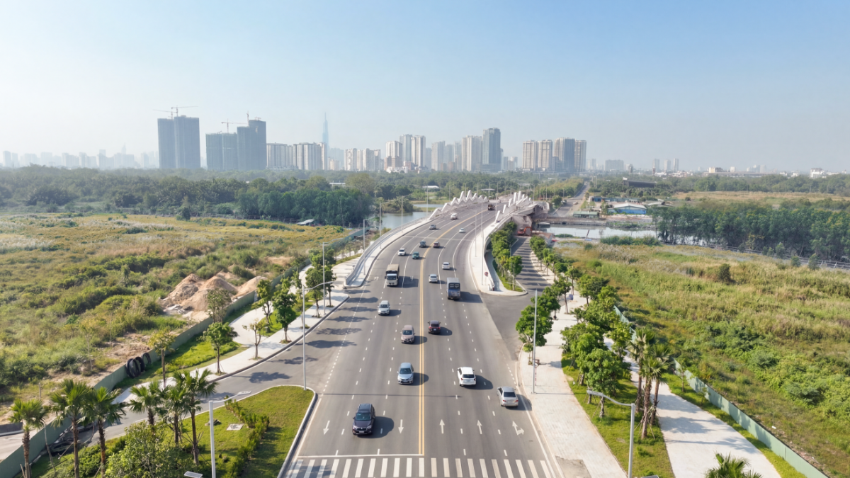 Đường Liên Phường nối trực tiếp đến The Global City.